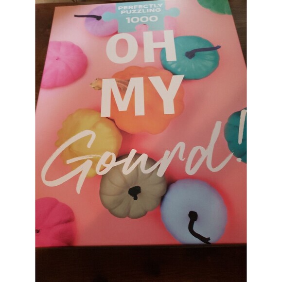 Perfectly puzzling  Oh my gourd! Pastel Pumpkin Puzzle 1000 Piece Fall Autumn - Picture 2 of 7